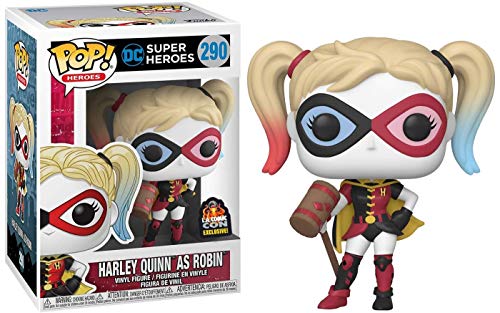 Funko Pop! Heroes DC Super Heroes #290 Harley Quinn As Robin Vinyl Figure L.A. Comic Con Exclusive