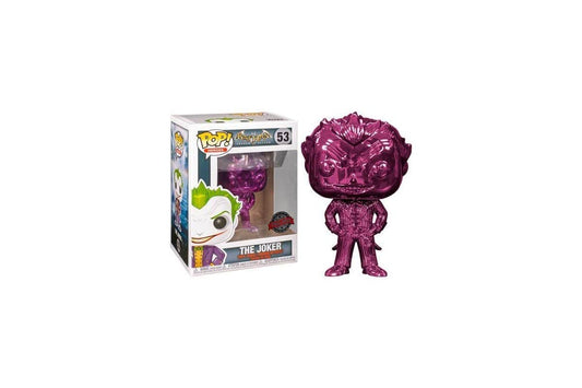 Pop DC Heroes 3.75 Inch Action Figure Batman Arkham Asylum - The Joker Purple Chrome #53