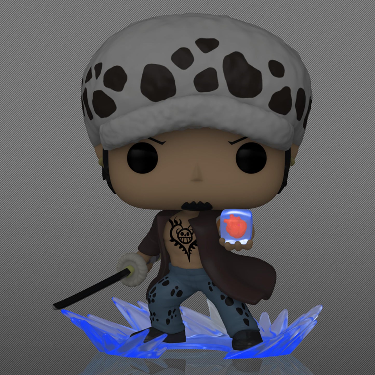 Funko Pop One Piece Trafalgar D. Water Law w/ Heart Chase Figure (AAA Anime Exclusive)