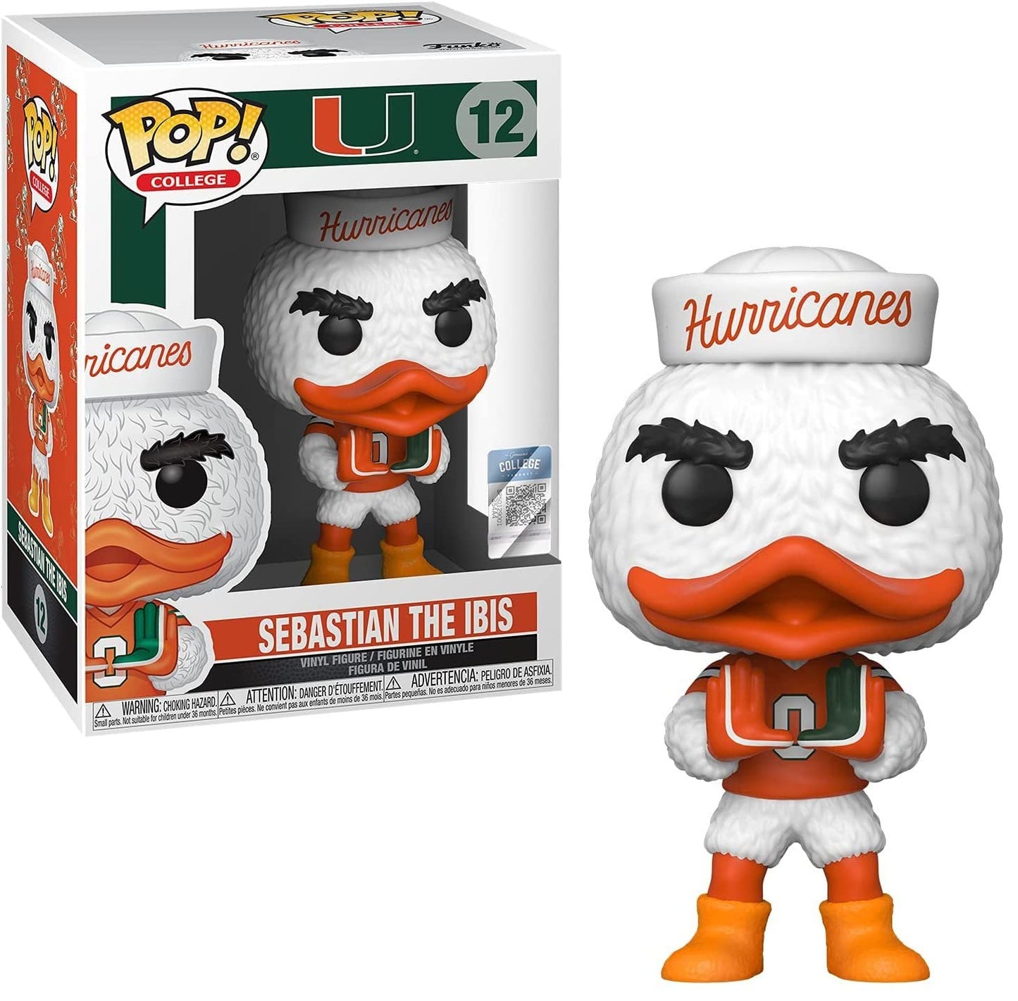 Funko Pop! Mascots: University of Miami - Sebastian The Ibis