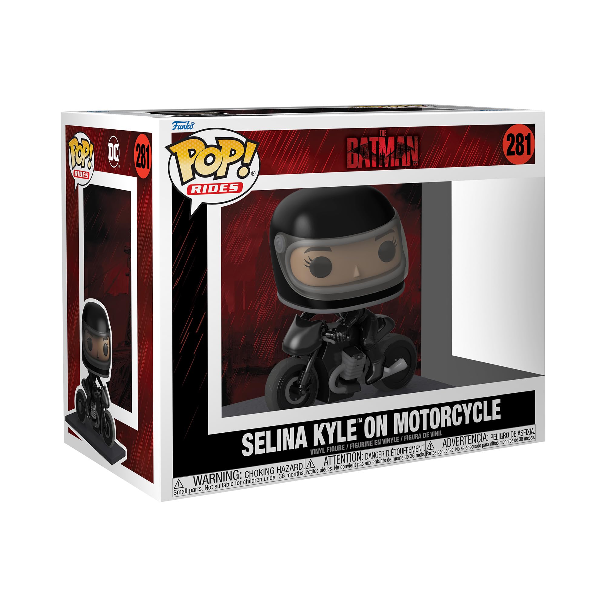 Funko Pop! Ride Deluxe: The Batman - Selina Kyle on Motorcycle, Multicolor, 59287
