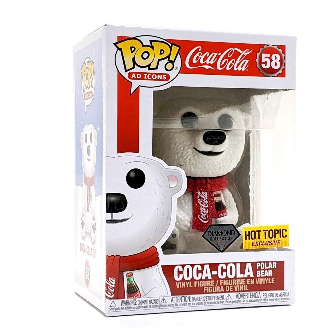 Funko Pop! Ad Icons Coca-Cola Polar Bear Diamond Exclusive