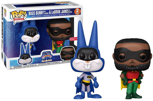 Funko! Pop - 2PK Exclusive Space Jam 2 - Bugs as Batman & Lebron James