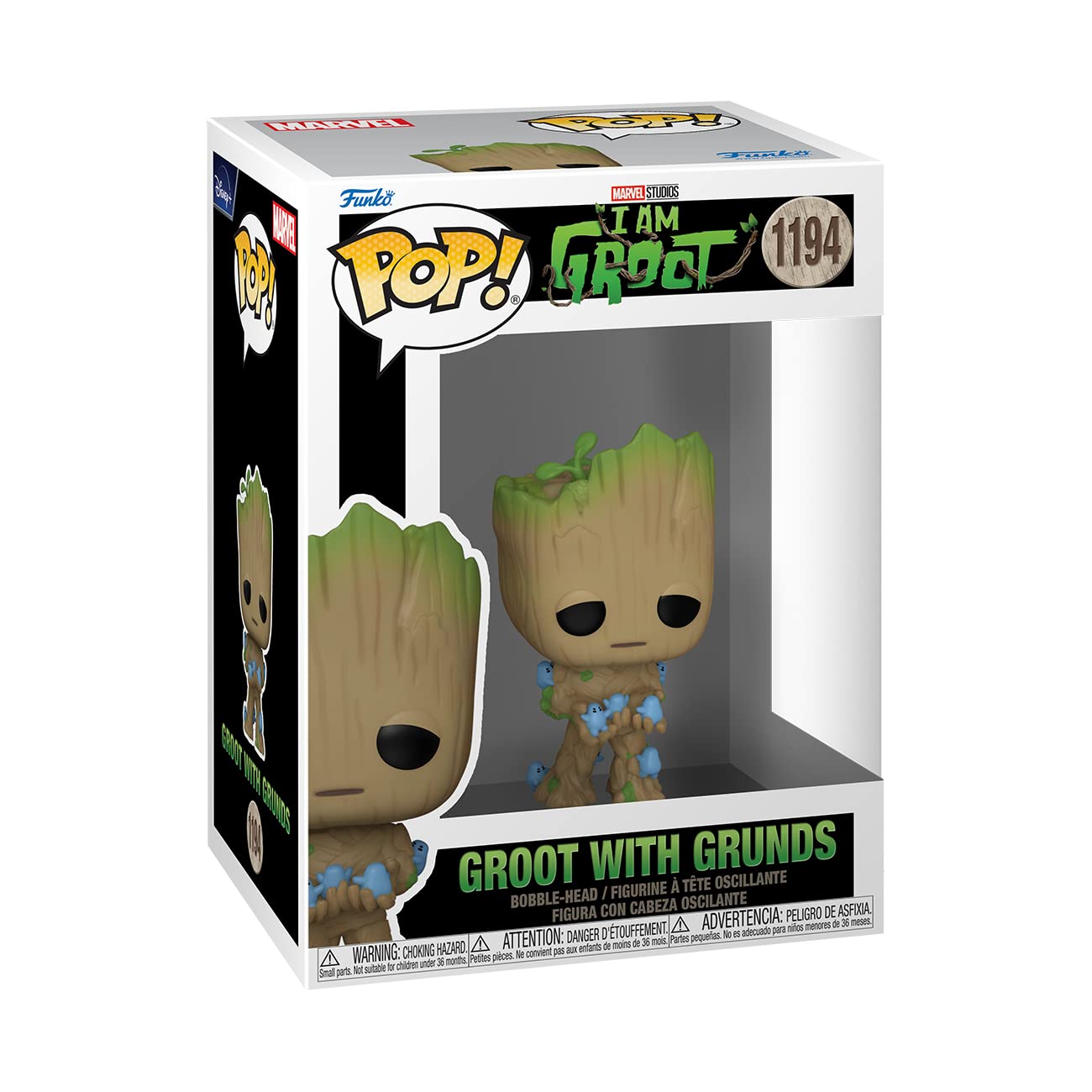 Funko POP! Marvel: I Am Groot - Groot with Grunds