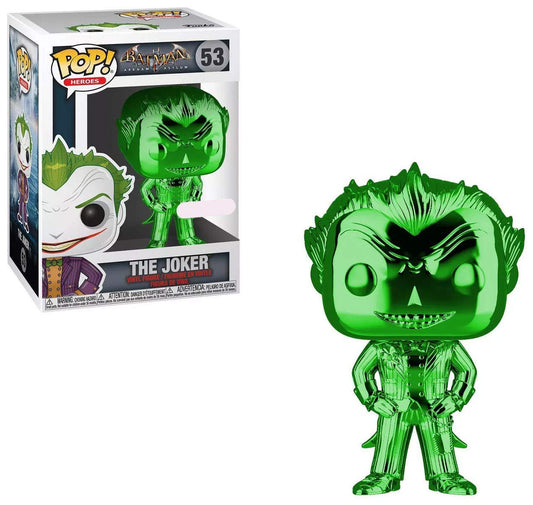 Funko, Multicolor,FK42336 DC POP! Heroes Vinyl Figure The Joker (Green Chrome) 9 cm