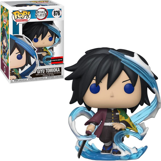 POP Anime: Giyu Tomioka Funko (AAA Anime Exclusive) Vinyl Figure (Bundled with Compatible Box Protector Case), Multicolor, 3.75 inches