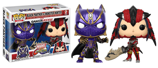 FUNKO POP! GAMES: Marvel Vs Capcom - Black Panther / Monster Hunter2PK