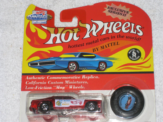 1993 Hot Wheels Exclusive Series II Tom McEwen Red Mongoose with Matching Button