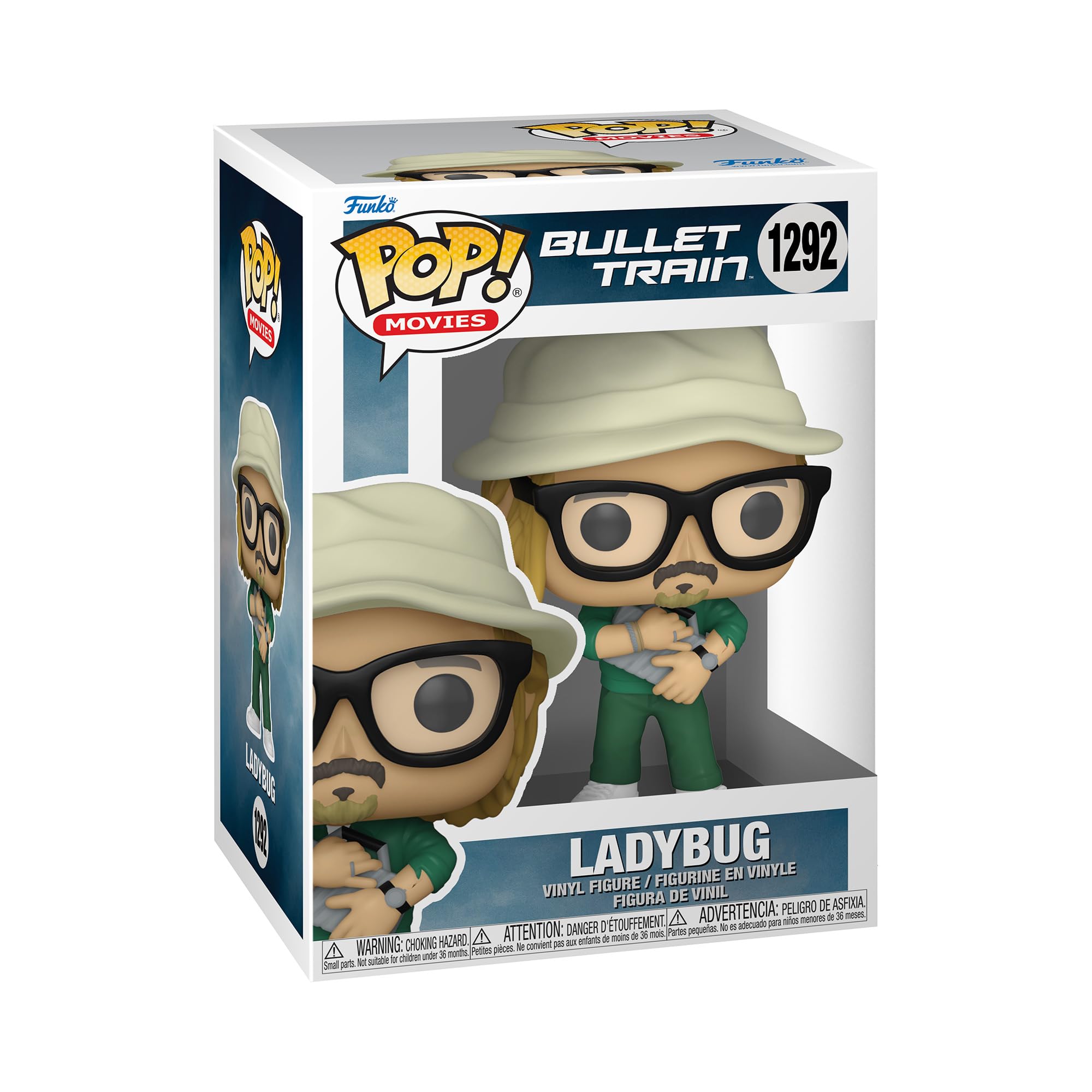 Funko Pop! Movies: Bullet Train - Ladybug with Chase (Styles May Vary), Multicolor (65739)