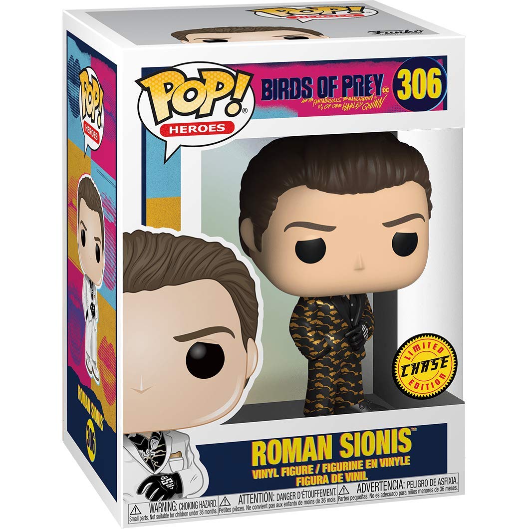 Roman Sionis (Chase): Funk o Pop! Heroes Vinyl Figure Bundle with 1 Compatible 'ToysDiva' Graphic Protector (306 - 44374 - B)
