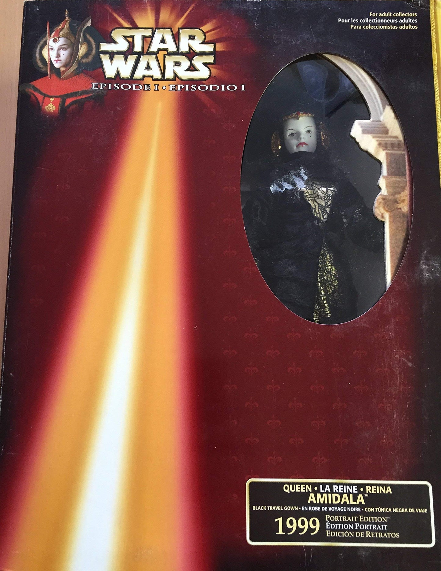 Playskool Star Wars Episode I Queen in Black Travel Gown