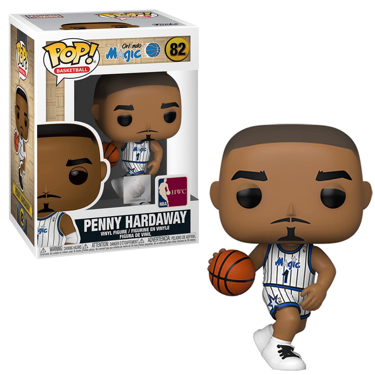 Pop NBA Legends Penny Hardaway Magic Home Jersey Vinyl Figure