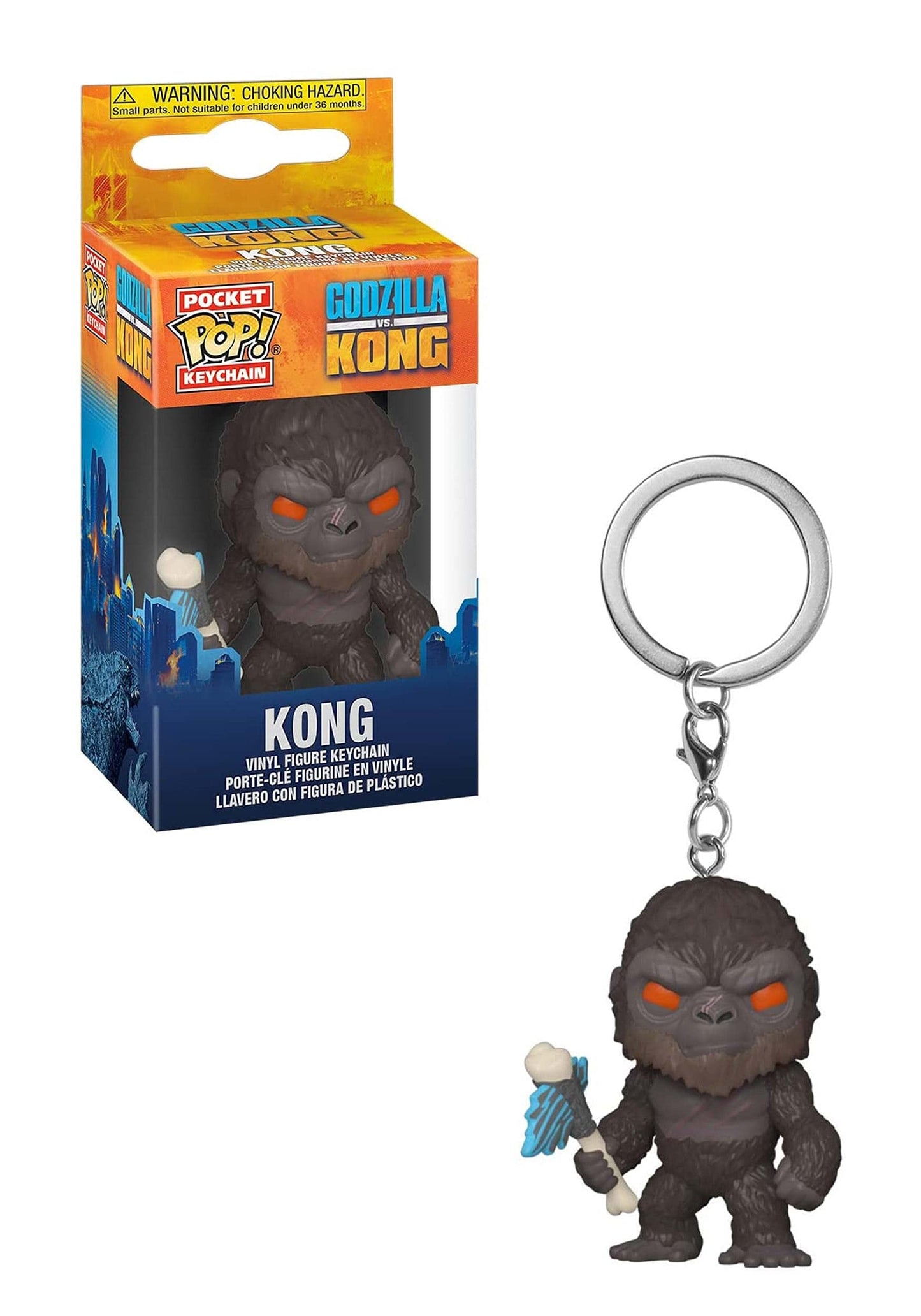 POP Keychain: Godzilla vs Kong- Kong with Weapon