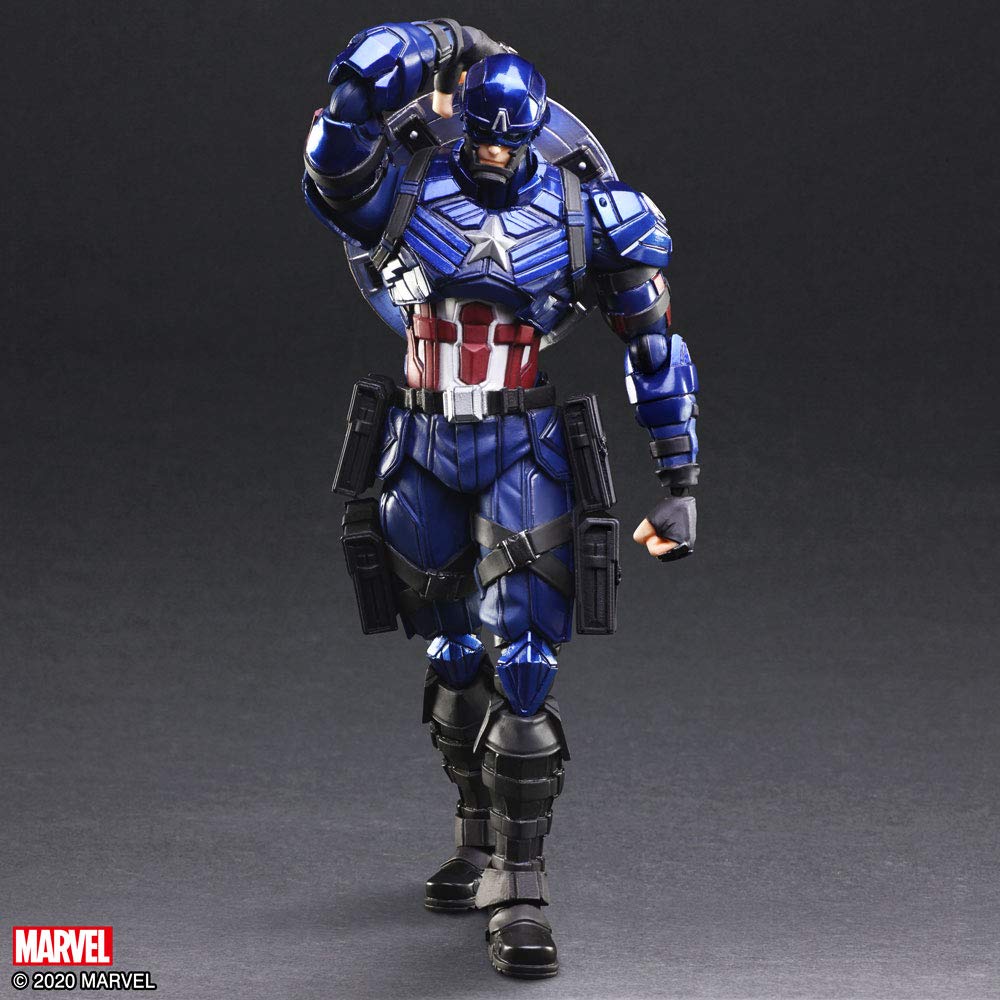Square-Enix Marvel Universe Captain America Variant Bring Arts Action Figure, Multicolor