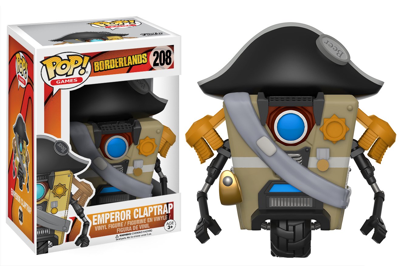 Funko POP Games Borderlands Emperor Claptrap Action Figure