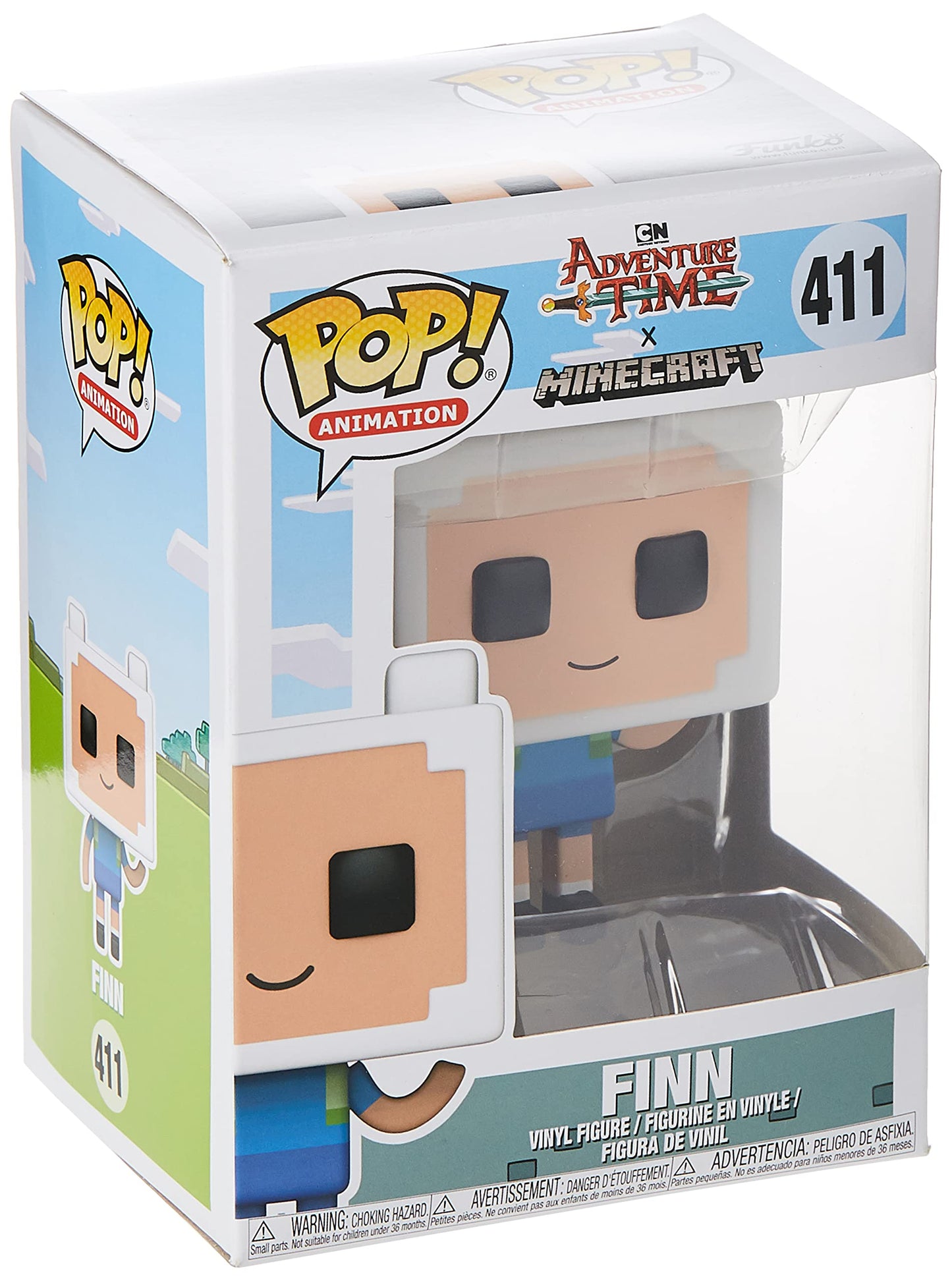 FUNKO POP! TELEVISION: Adventure Time / Minecraft - Finn