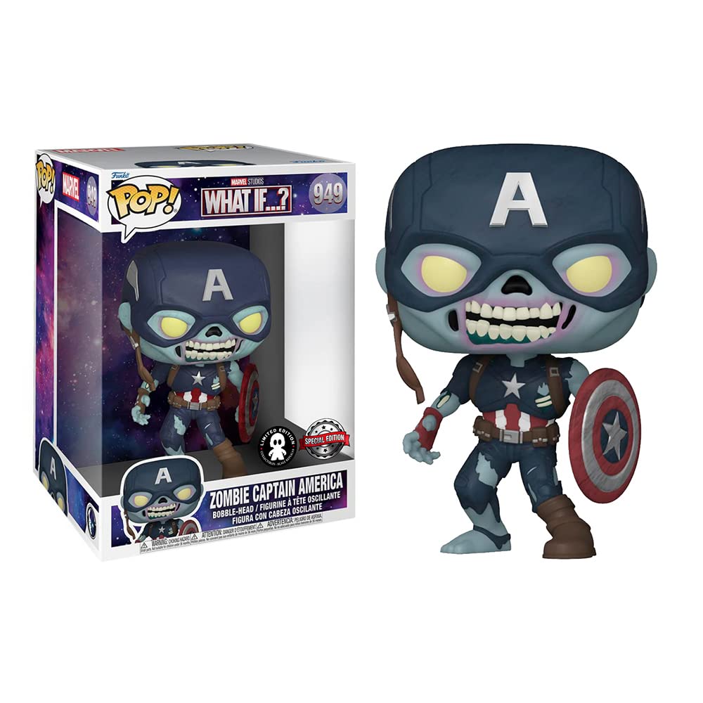 Funko Pop Marvel What If Zombie Captain America 10inch Exclusive