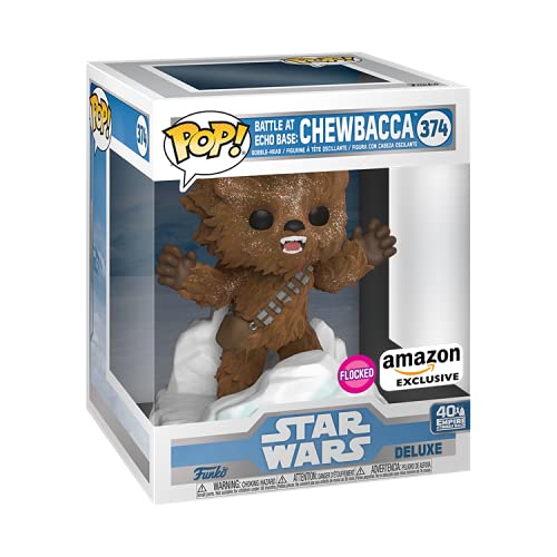 Funko Pop! Star Wars: Chewbacca (Flocked) Deluxe Pop Figure (Special Edition)