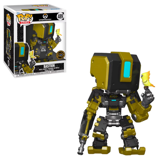 Funko Pop! Overwatch: Bastion (Gold) (Blizzard 30th) 6'' Super Pop Figure