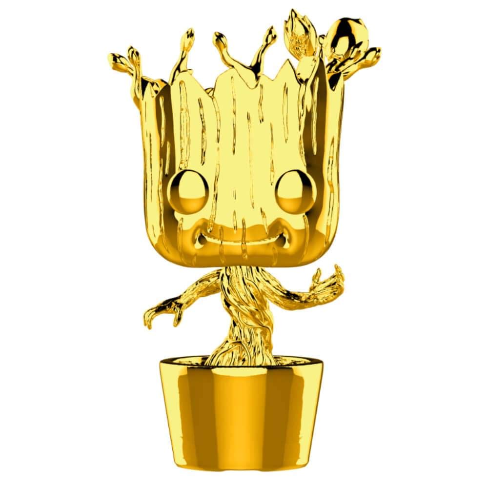 FUNKO POP! MARVEL: Marvel Studio's 10th Anniversary - Groot (Chrome)