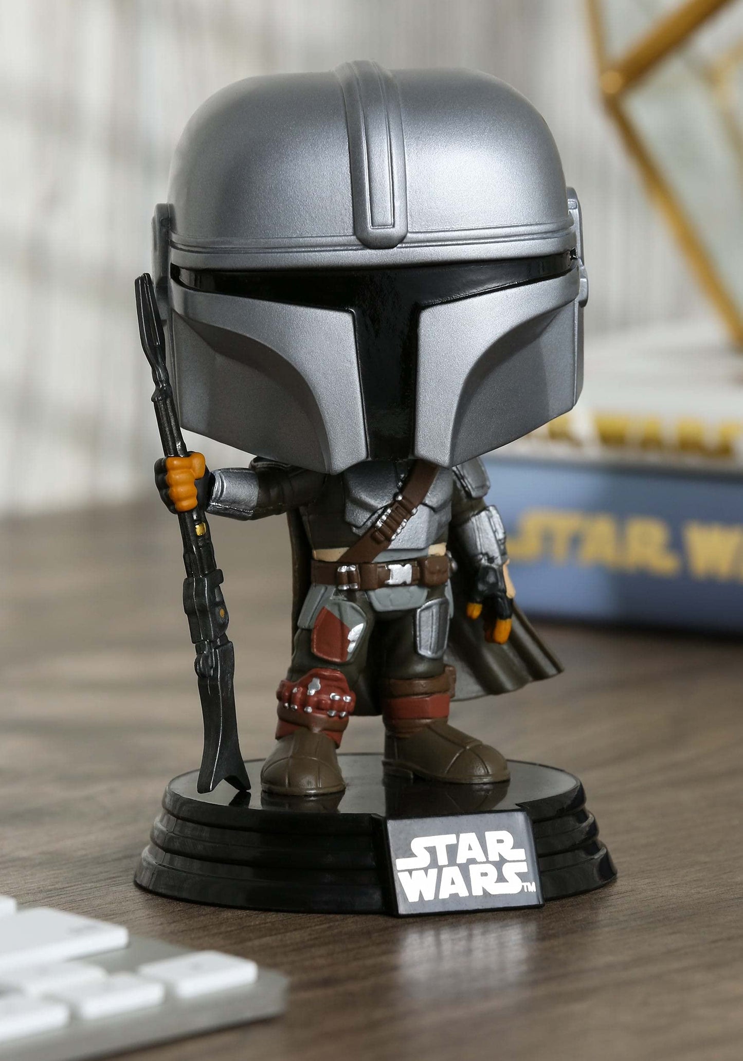 Funko Pop! Star Wars: The Mandalorian Action Figure, The Mandalorian Vinyl Bobblehead
