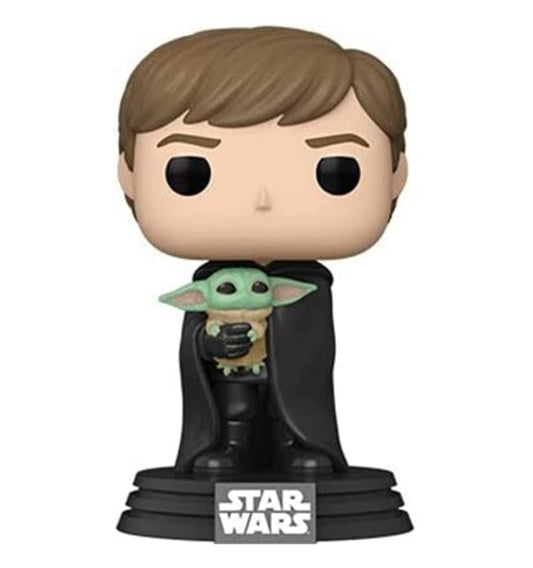 Funko Pop! Star Wars: Mandalorian- Luke with Child, Multicolor (58290)
