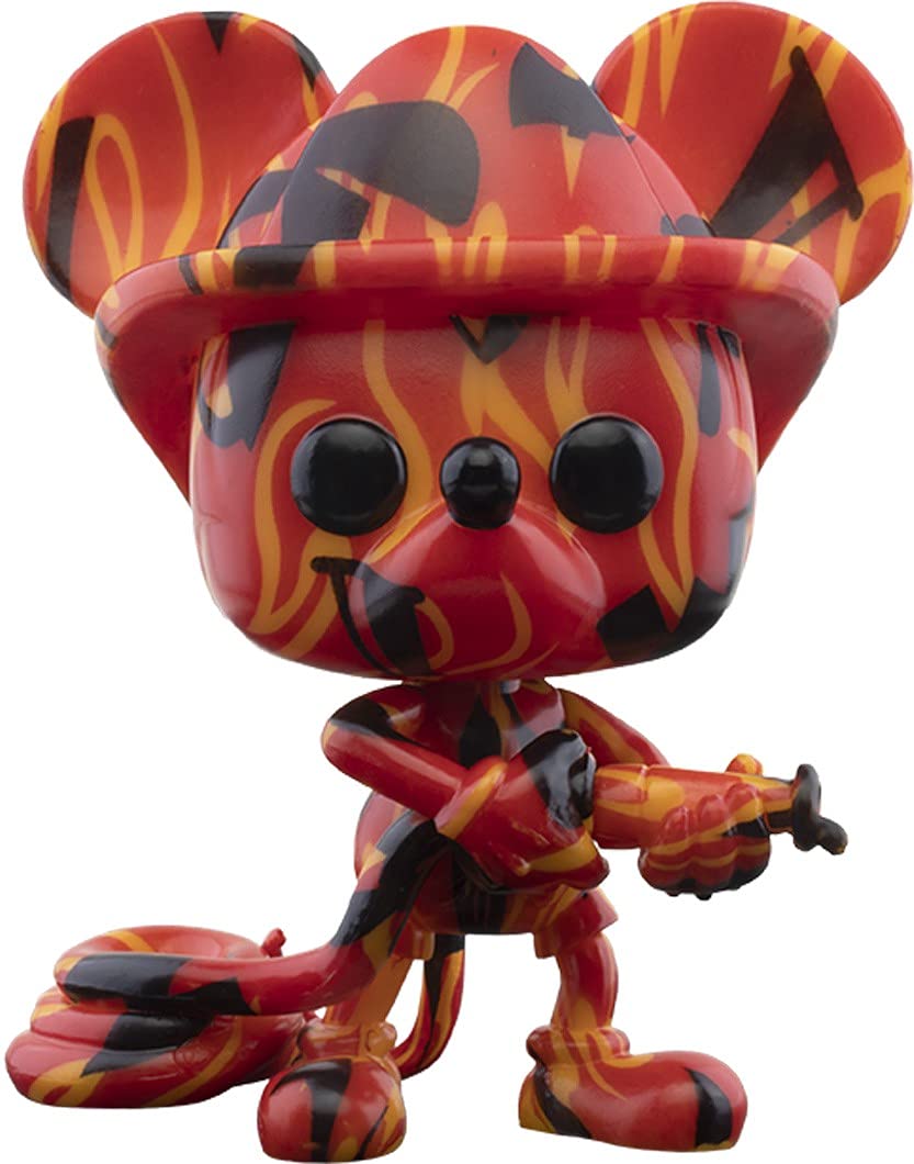 Funko Artist Series Firefighter Mickey Special Edition Red Figure Disney
