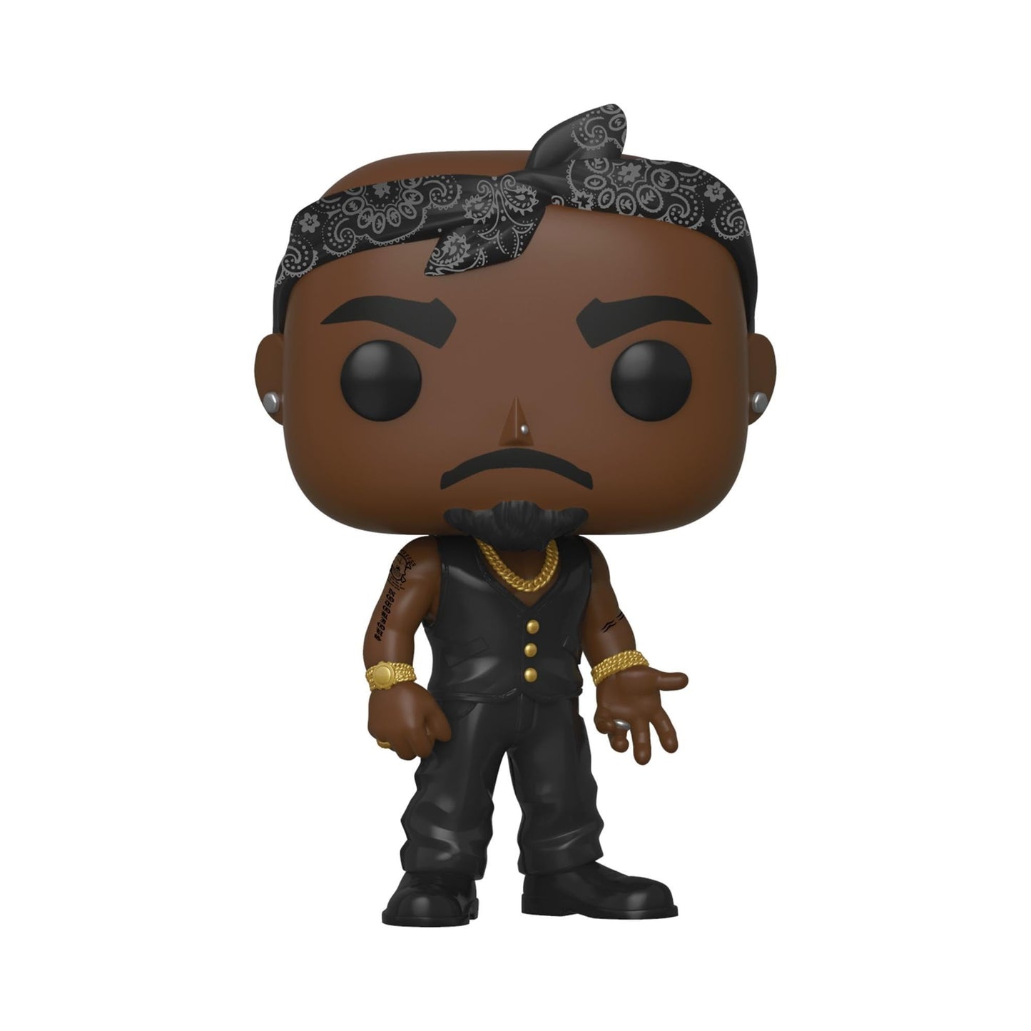 Funko Pop! Rocks: Tupac - Vest with Bandana - Collectable Vinyl Figure - Gift Idea - Official Merchandise - Toys for Kids & Adults - Music Fans - Model Figure for Collectors and Display