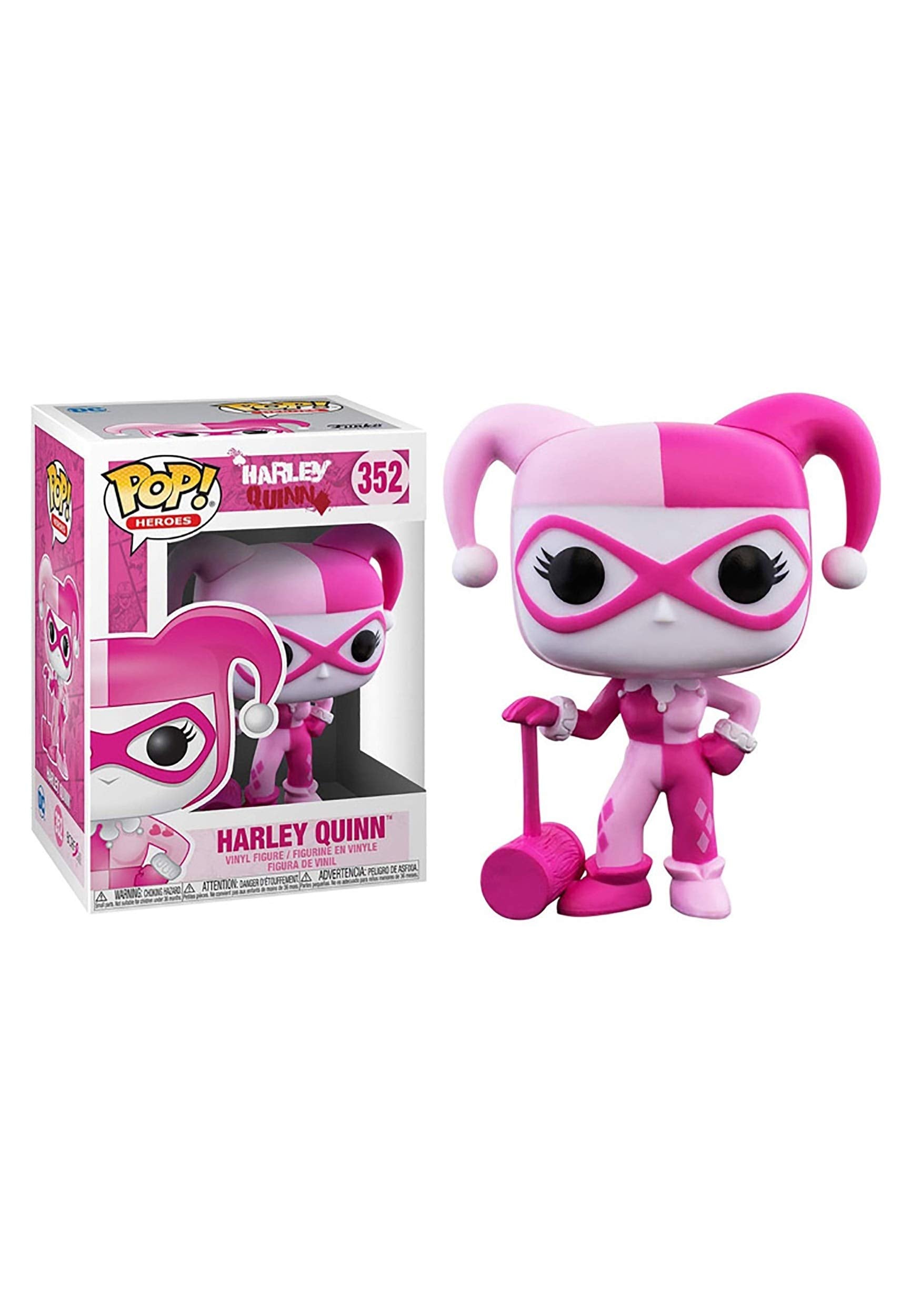 Funko Pop! DC Heroes: Breast Cancer Awareness - Harley Quinn, Multicolor