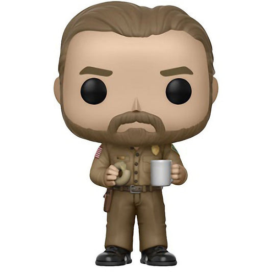 Funko Stranger Things Hopper Donut Pop! Vinyl Figure Chase Variant (Bundled Pop Box Protector CASE)