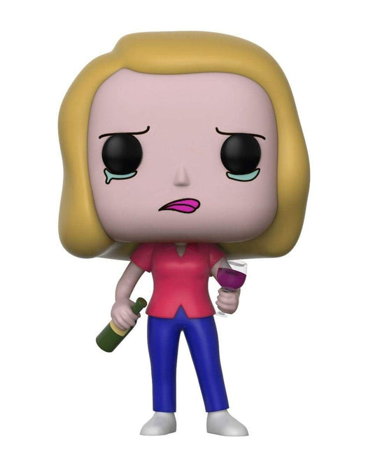 Funko Pop Animation: Rick and Morty-Beth with Wine Glass Collectible Figure