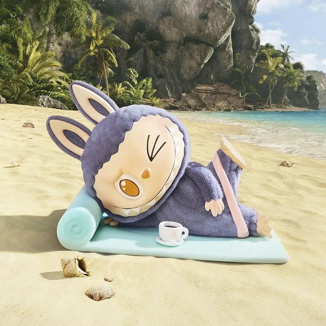 Ecoshopmaster The Monsters Lazy Yoga Series Surprise Box Collectible Figure 100% Original and Authentic,Blind Box Surprise.