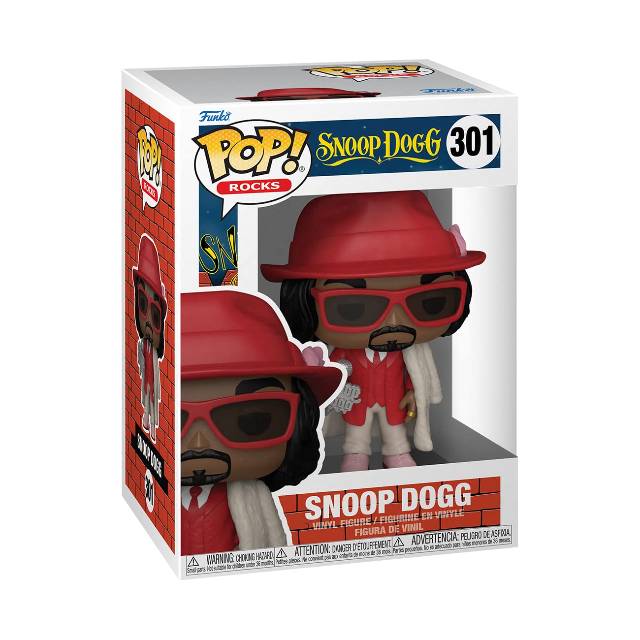 Funko Pop! Rocks: Snoop Dogg with Fur Coat, Multicolored (69359)