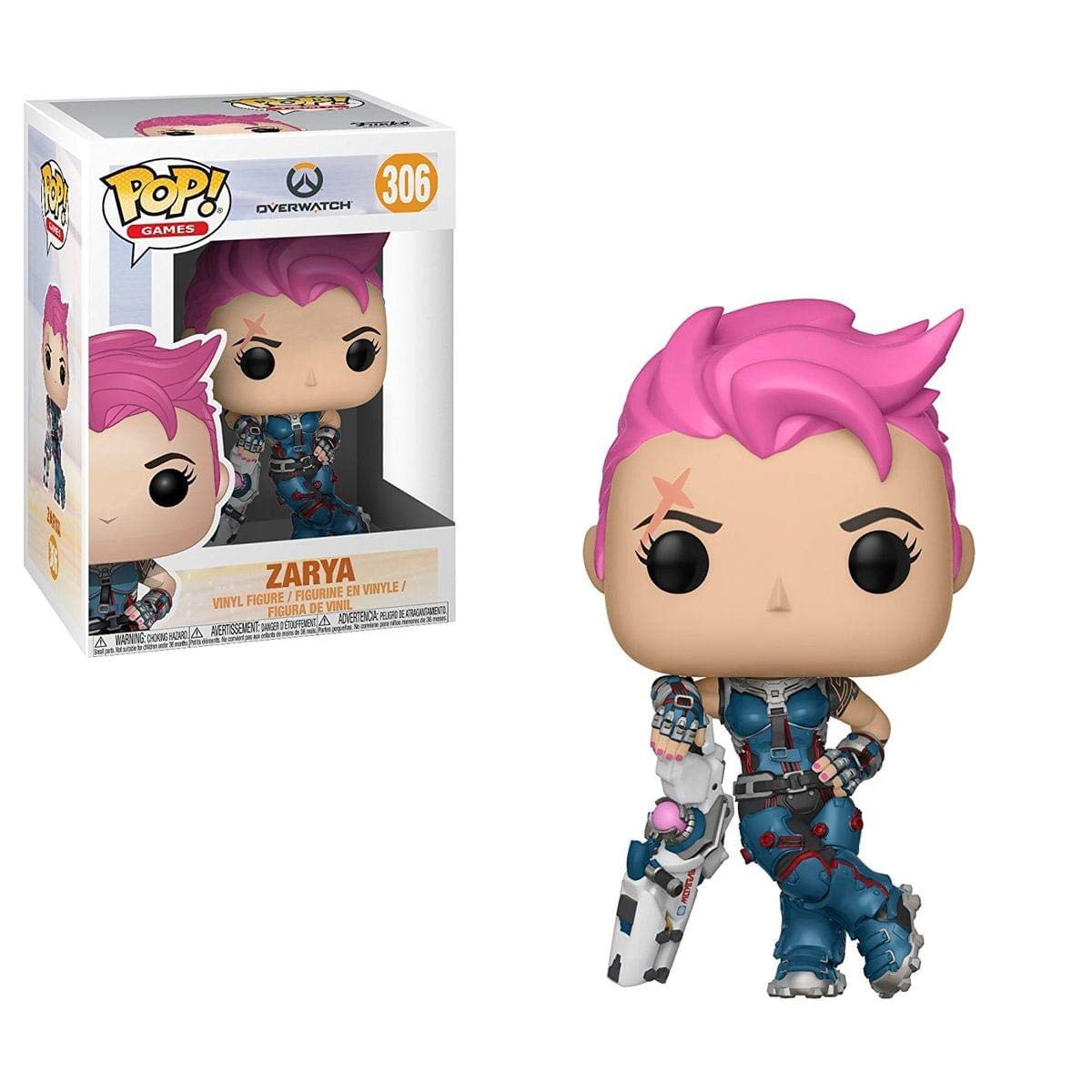 Funko 29048 Pop Games: Overwatch-Zarya Collectible Figure, Multicolor
