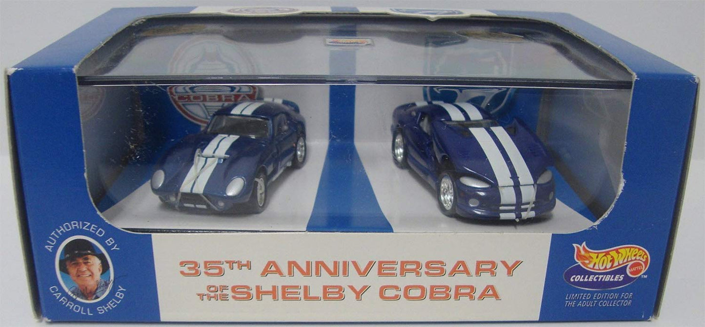 Hot Wheels 35th Anniversary Shelby Cobra 97 Dodge Viper GTS 65 Cobra Daytona 1/64 scale Limited Edition