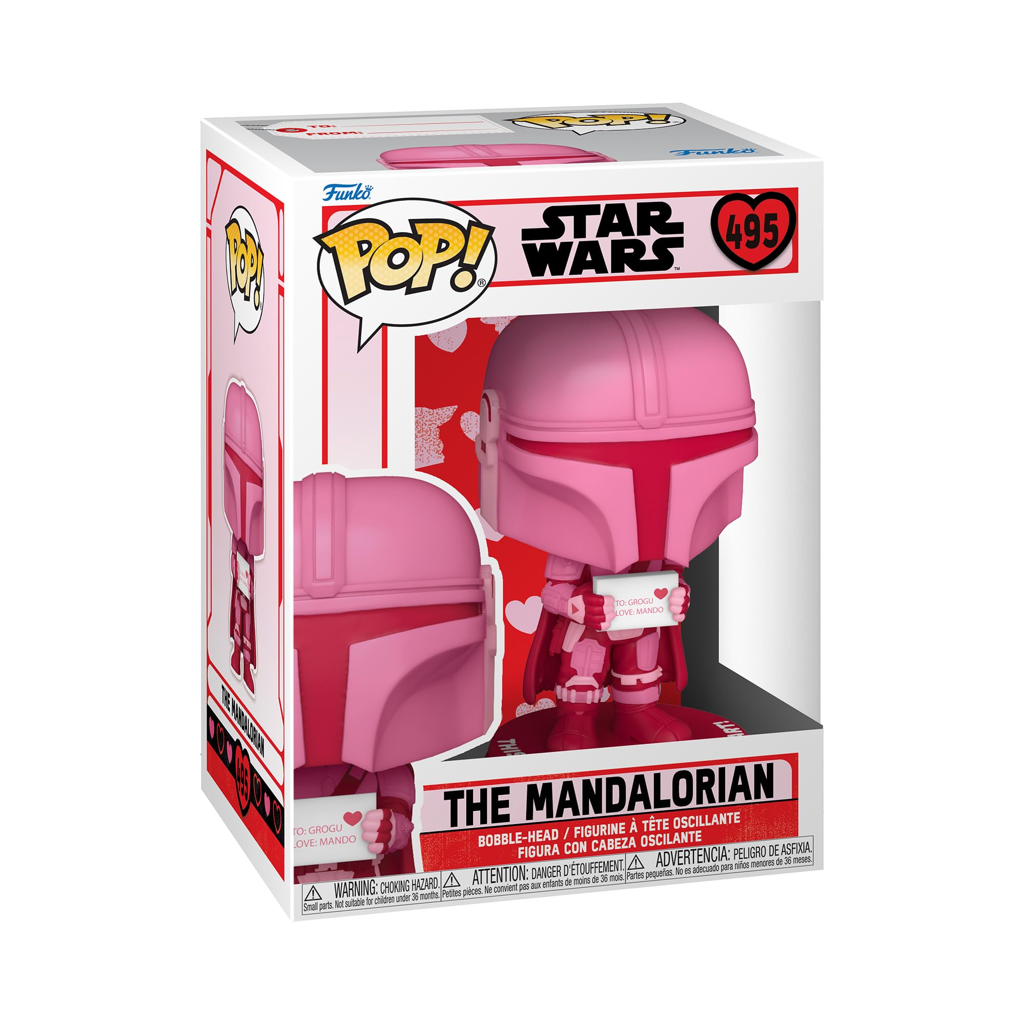Funko Pop! Star Wars: Valentines - Mandalorian, Multicolor (60126)