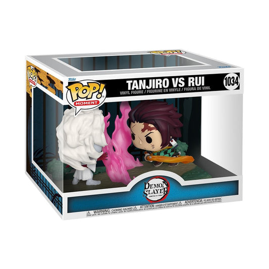 Funko Pop! Moment: Demon Slayer - Tanjiro vs. Rui, Multicolor