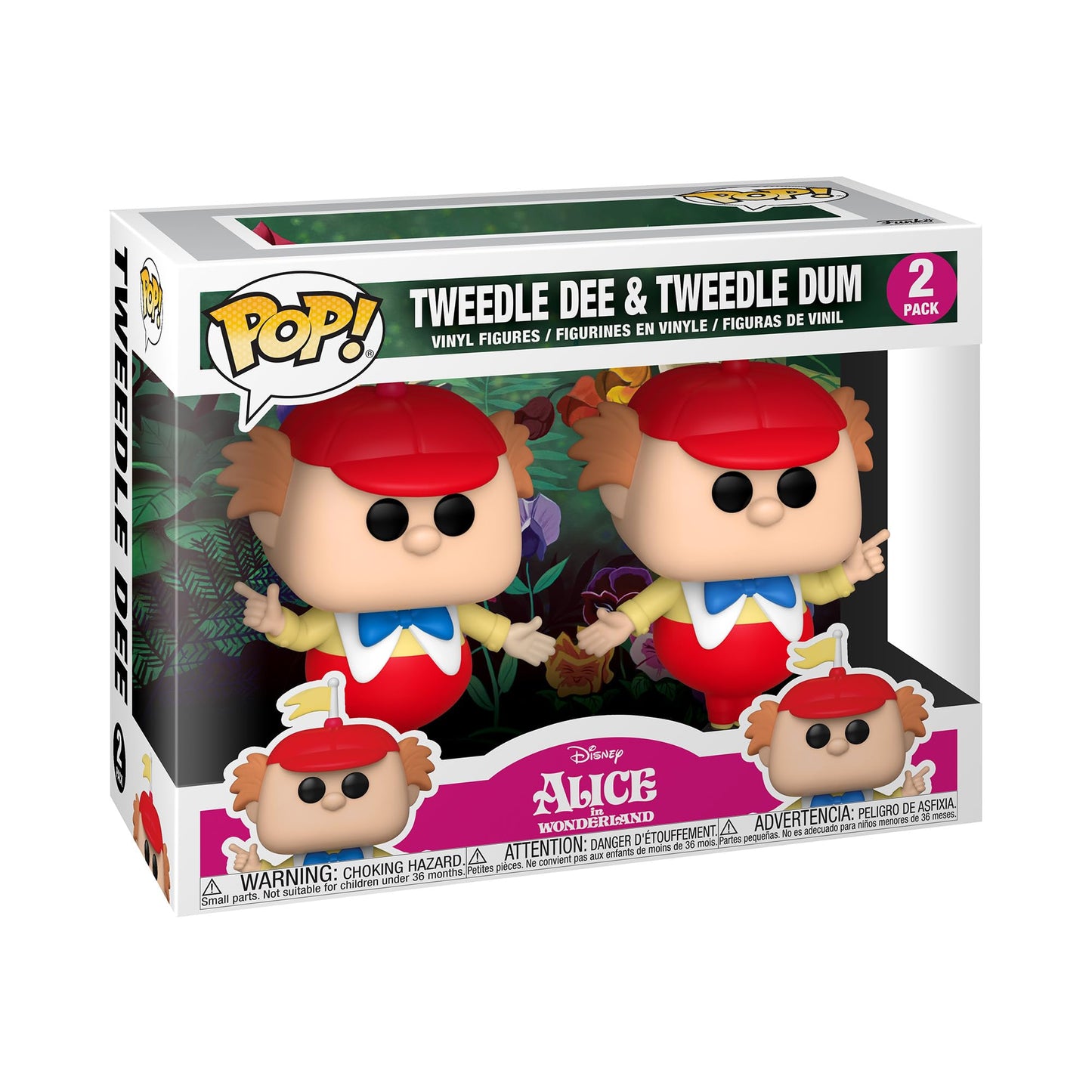 Funko Pop! Disney: Alice in Wonderland 70th - 2PK Tweedle Dee & Dum