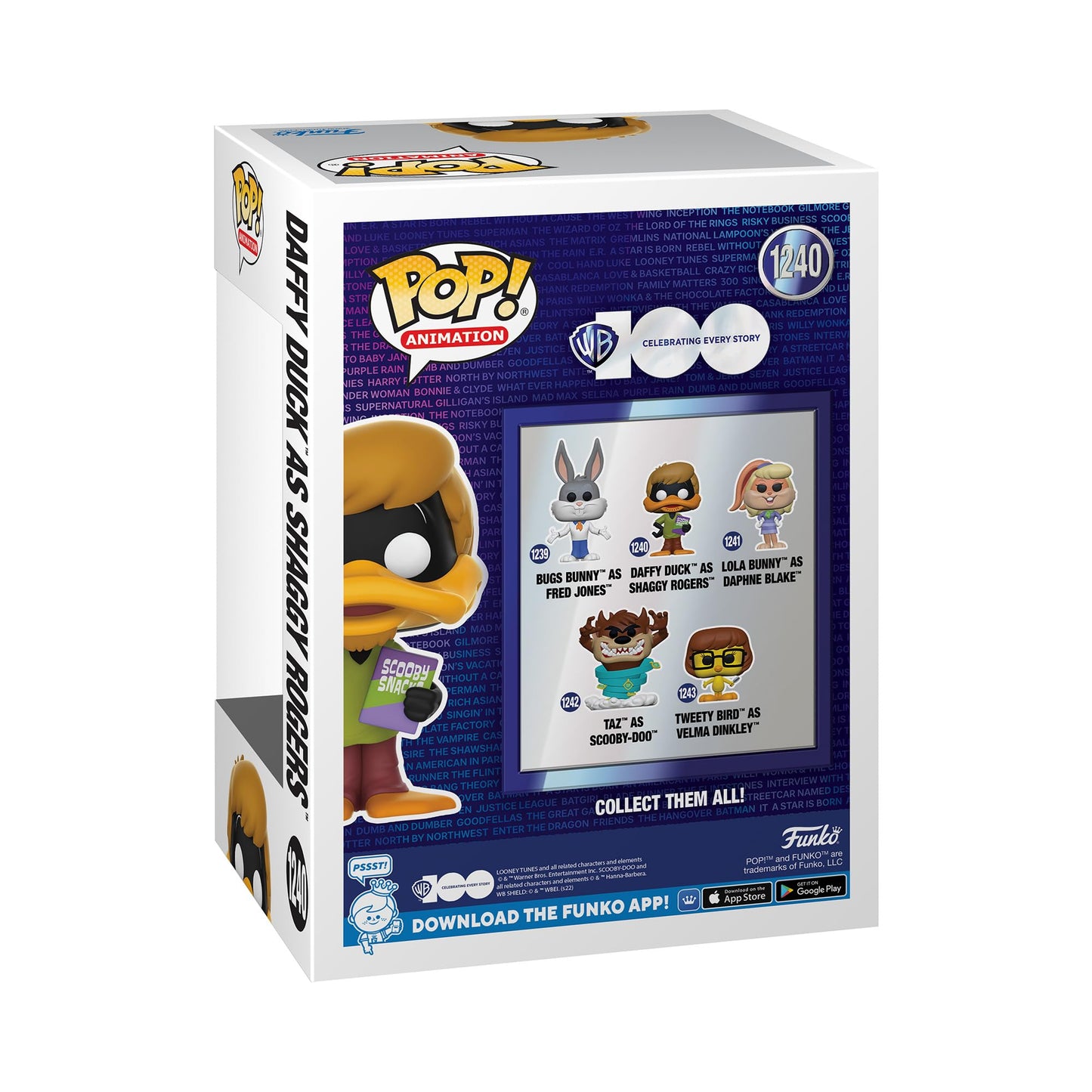 Funko Pop! Animation: WB 100 - Looney Tunes, Daffy Duck as Shaggy Rogers