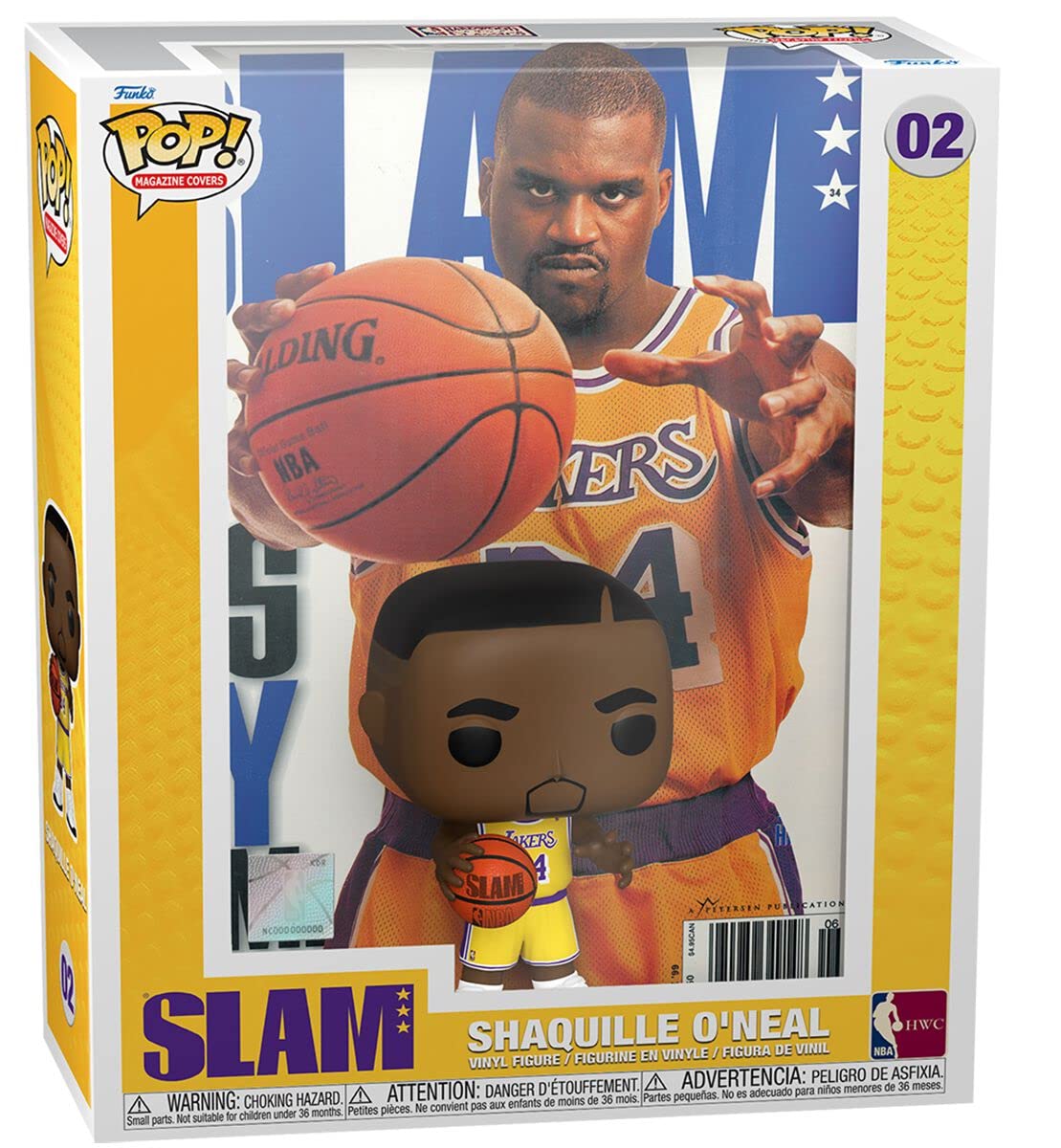 Funko Pop! NBA Cover: SLAM - Shaquille O'Neal, Multicolor, 59362
