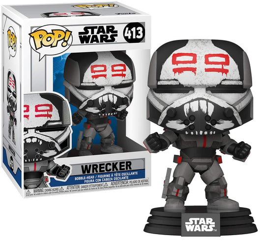 Funko Pop! Star Wars: Clone Wars - Wrecker Vinyl Figure, Multicolor