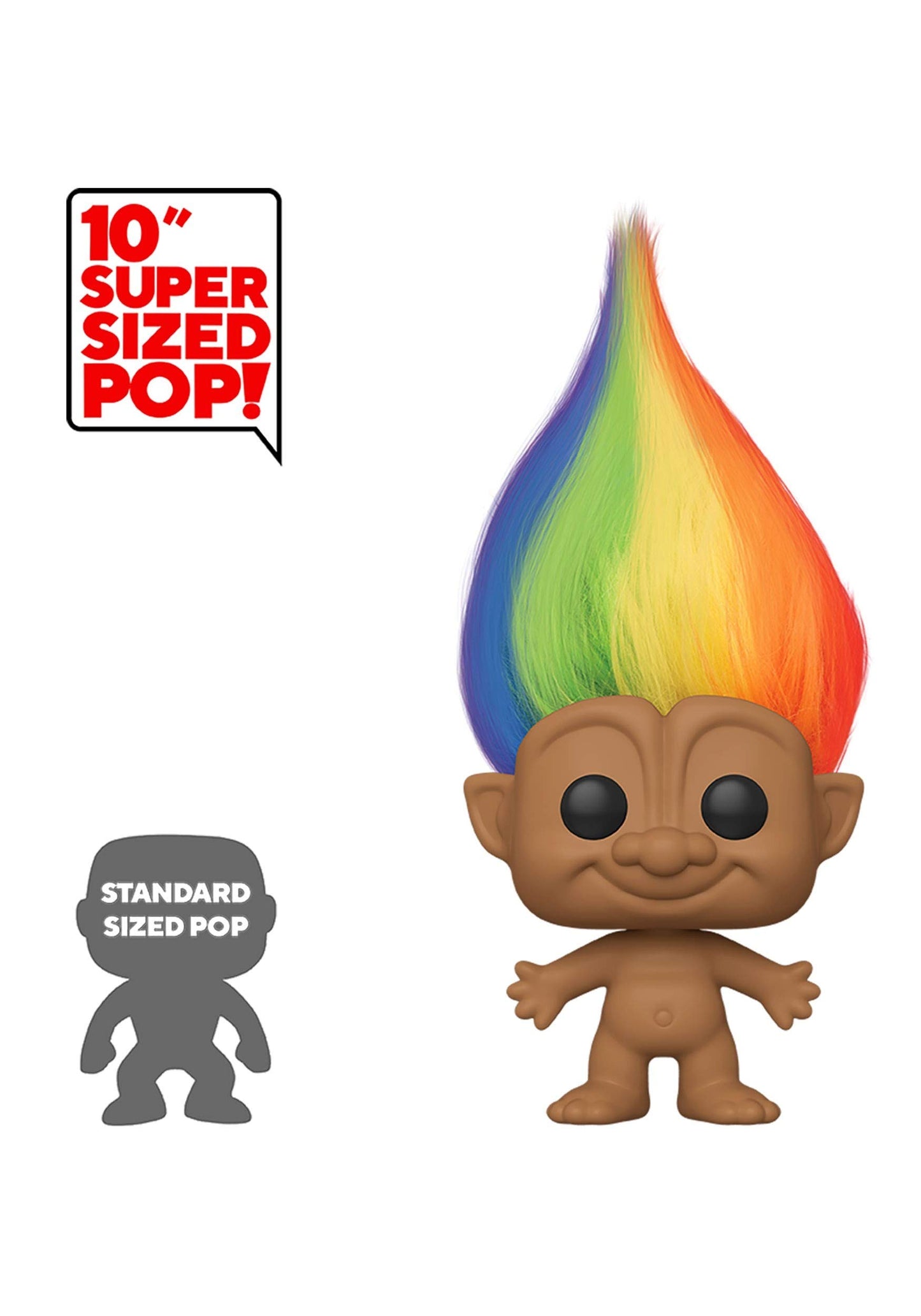 Funko Pop! Trolls: Trolls Classic - 10" Troll Multicolored Hair (Styles May Vary)