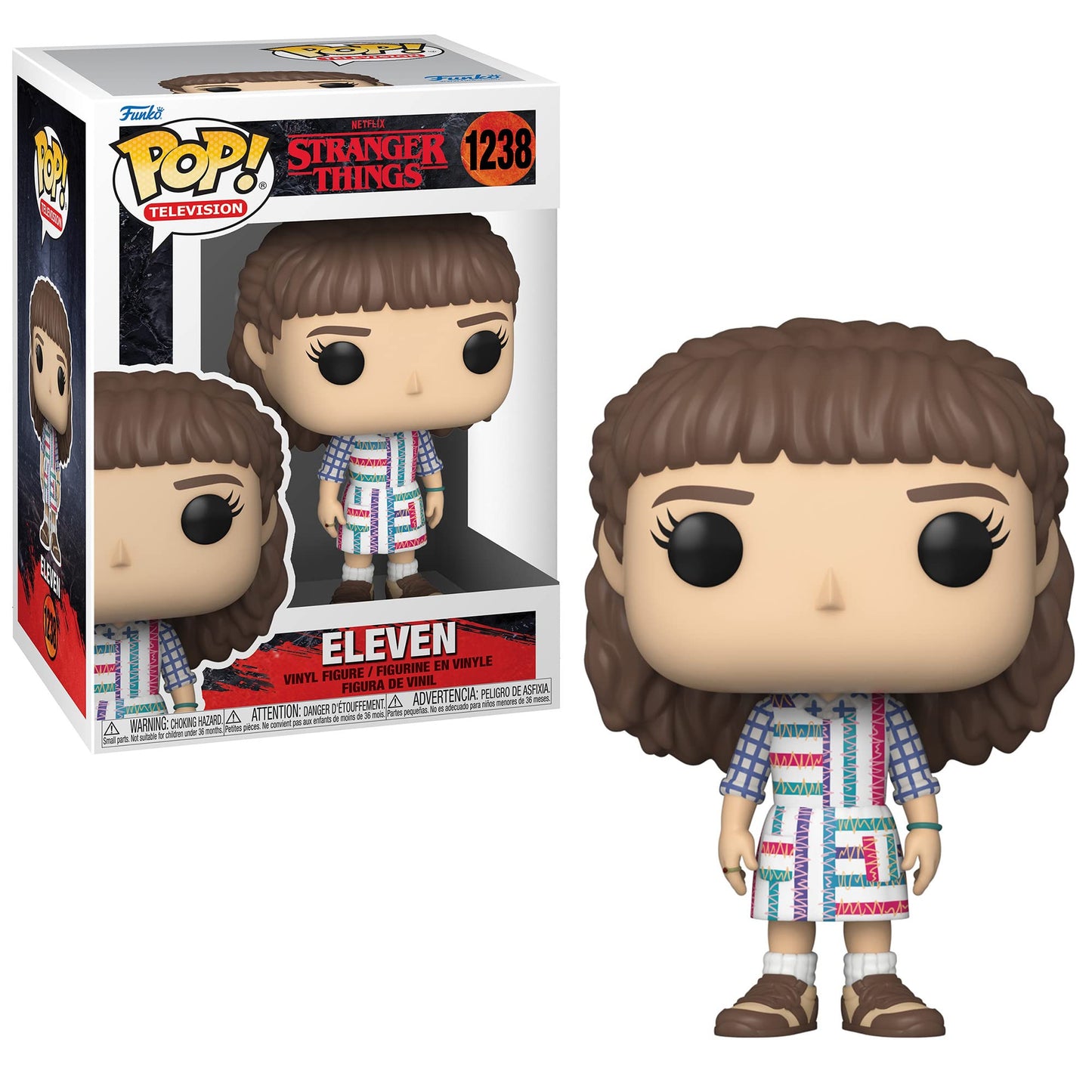 Funko Pop! TV: Stranger Things Season 4 Collectors Set - 4 Figure Set: Eleven, Mike, Dustin, and Lucas