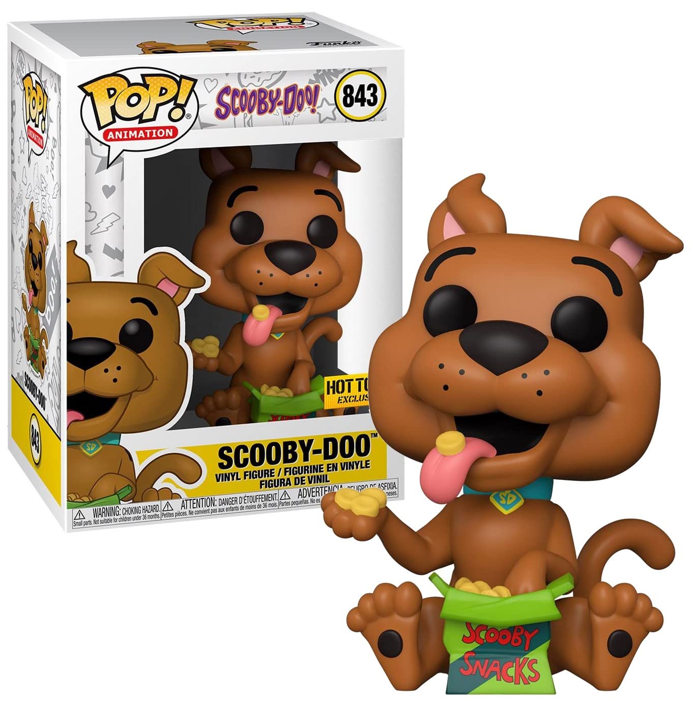 Funko Pop! Animation: Scooby-Doo (with Scooby Snacks) #843 Exclusive Vinyl Figure