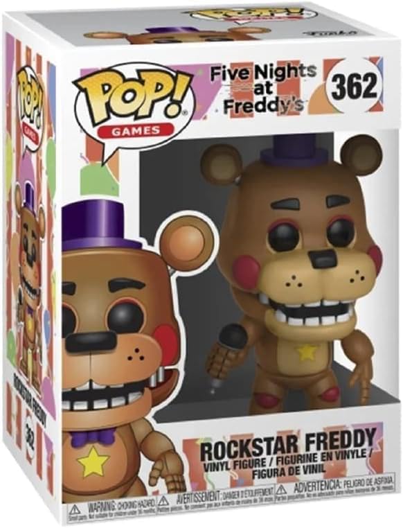 Funko Pop Games: Five Nights Pizza Simulator-Rockstar Freddy Collectible Figure, Multicolor