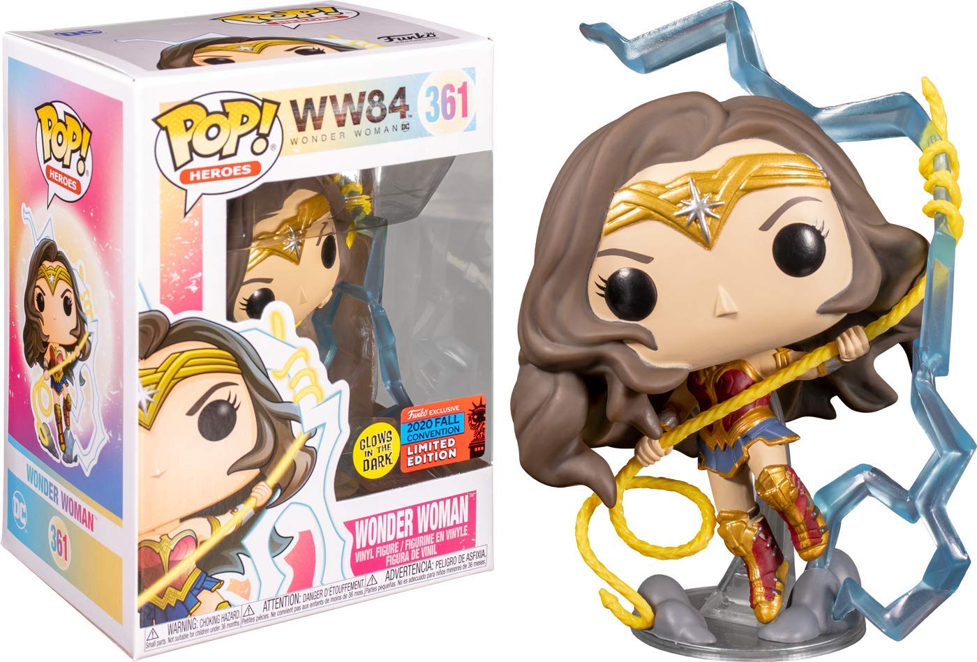 Funko POP! Heroes WW84 Glow in The Dark Wonder Woman (Fall Convention Exclusive)