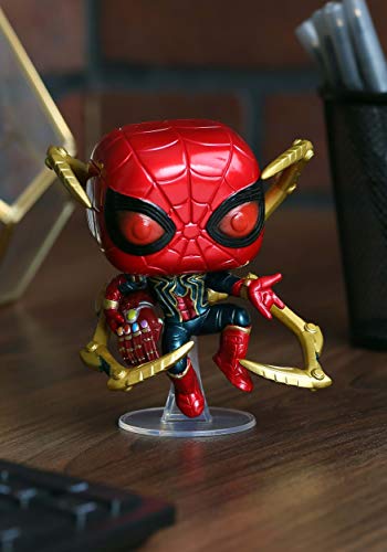 Funko Pop! Marvel: Avengers Endgame - Iron Spider with Nano Gauntlet, Multicolor (45138),3.75 inches