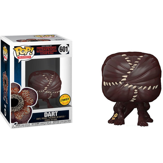 Funko Dart Demodog (Chase Edition): Stranger Things x POP! TV Vinyl Figure & 1 POP! Compatible PET Plastic Graphical Protector Bundle [#601 / 28632 - B]