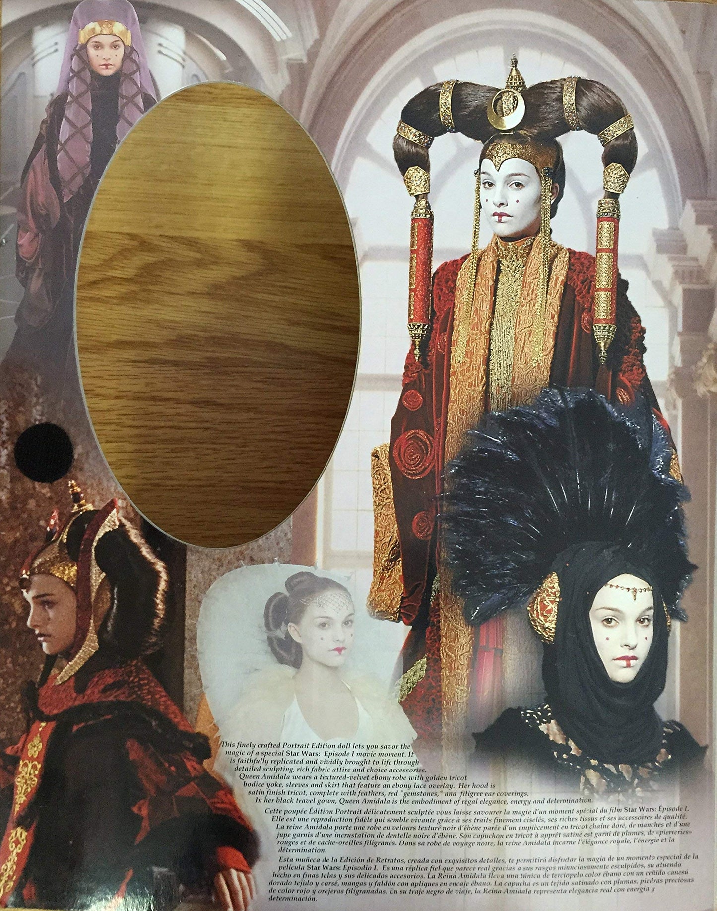 Playskool Star Wars Episode I Queen in Black Travel Gown