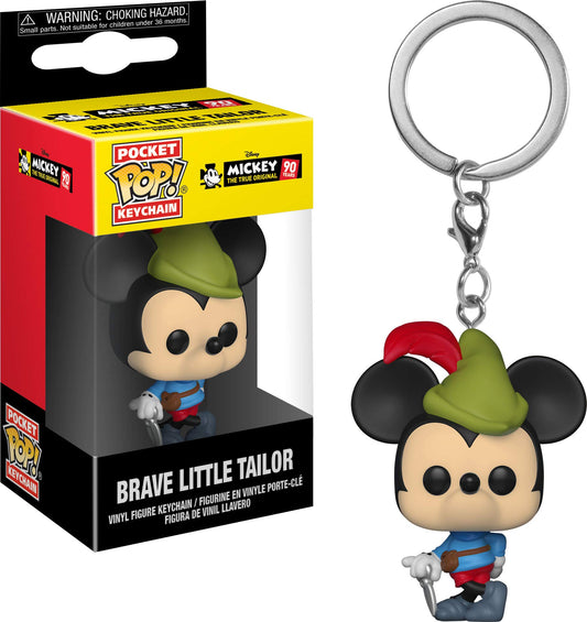 Funko Pop Keychain: Mickey's 90Th-Brave Little Tailor Collectible Figure, Multicolor(32174)